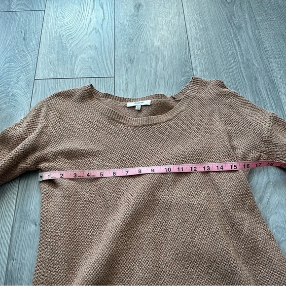madewell brown knit high-low sweater 🐻🍂 - Picture 3 of 6